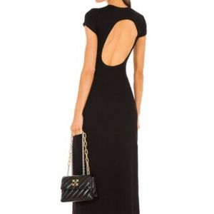 ALLSAINTS Frankie Back Cutout Cotton Knit T-Shirt Dress